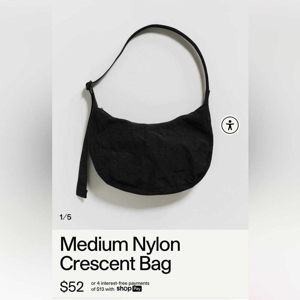 baggu medium nylon crescent bag